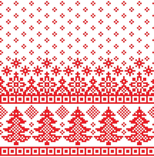 Pixel de patrón de Navidad de año nuevo