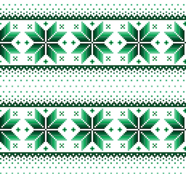Pixel de patrón de Navidad de año nuevo