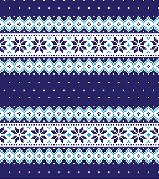 Pixel de patrón de Navidad de año nuevo