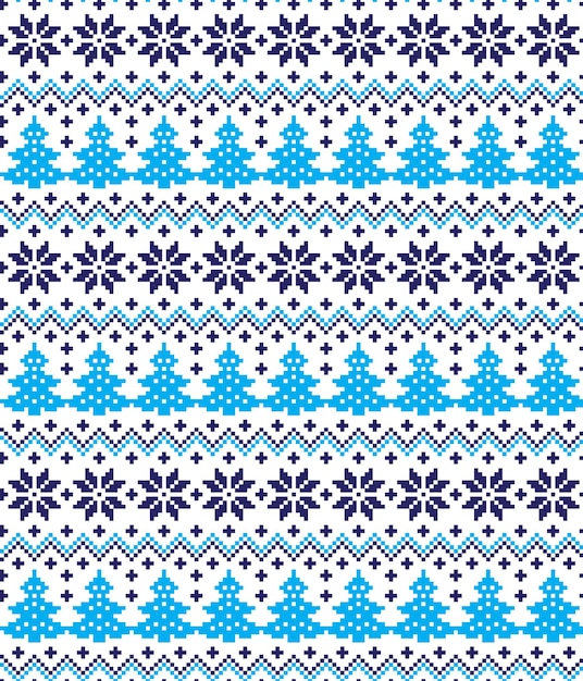 Pixel de patrón de Navidad de año nuevo