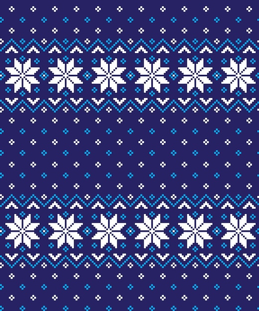 Pixel de patrón de Navidad de año nuevo