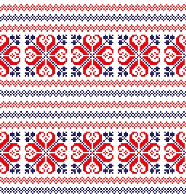Pixel de patrón de Navidad de año nuevo