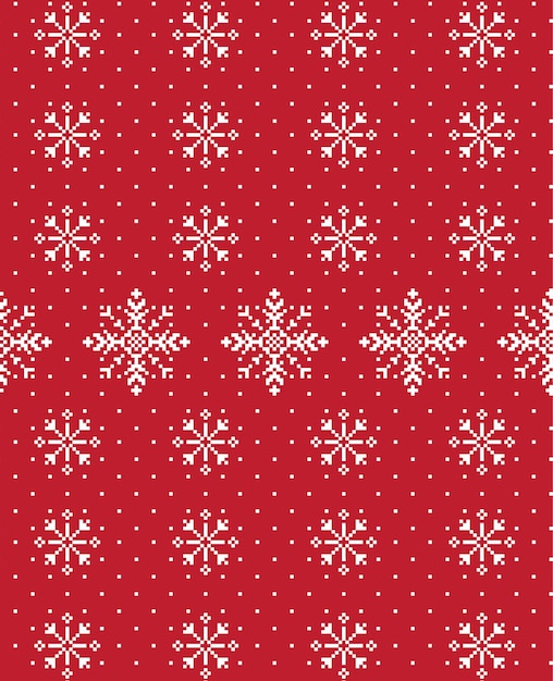 Pixel de patrón de Navidad de año nuevo