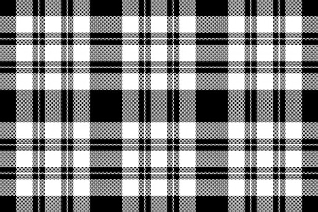 Pixel tejido sin costuras textura negro blanco