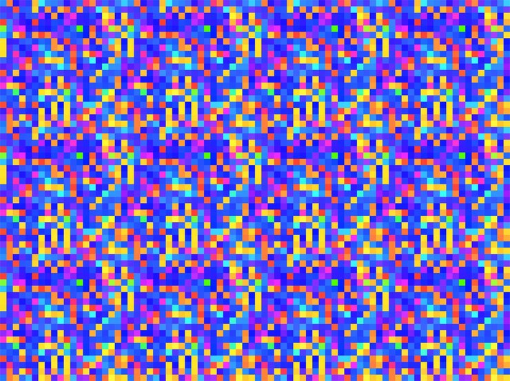 Vector pixelado colorido vibrante rejilla geométrica moderno pixel abstracto ruido vector textura azulejo sin costuras