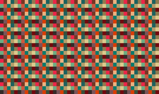 Pixelado Colorido Vibrante Rejilla geométrica moderno pixel abstracto Ruido Vector textura Azulejo sin costuras