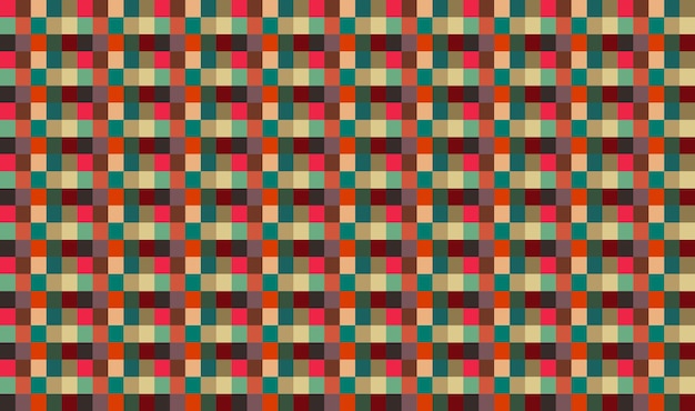 Pixelado Colorido Vibrante Rejilla geométrica moderno pixel abstracto Ruido Vector textura Azulejo sin costuras