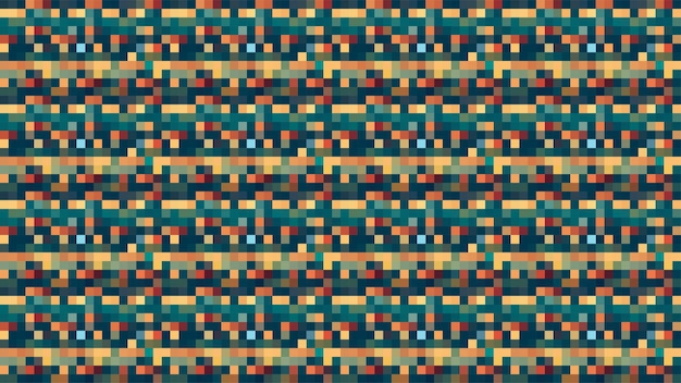 Pixelado Colorido Vibrante Rejilla geométrica moderno pixel abstracto Ruido Vector textura Azulejo sin costuras