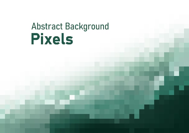 Píxeles abstractos fondo verde gradiente color textura geométrica papel tapiz vectorial