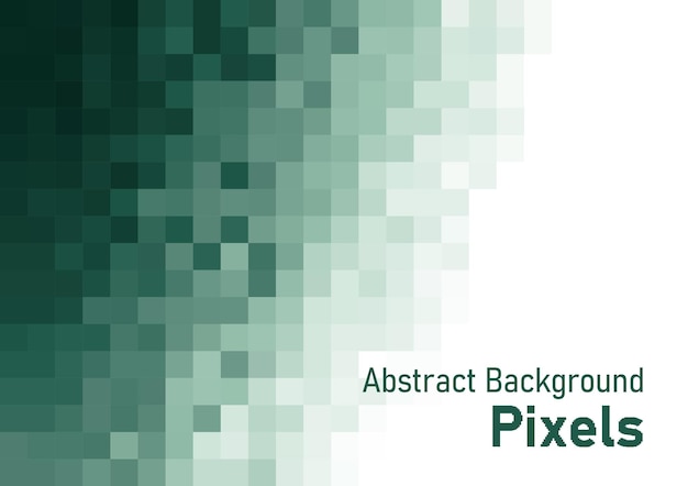 Píxeles abstractos fondo verde gradiente colores textura geométrica patrón ilustración vectorial