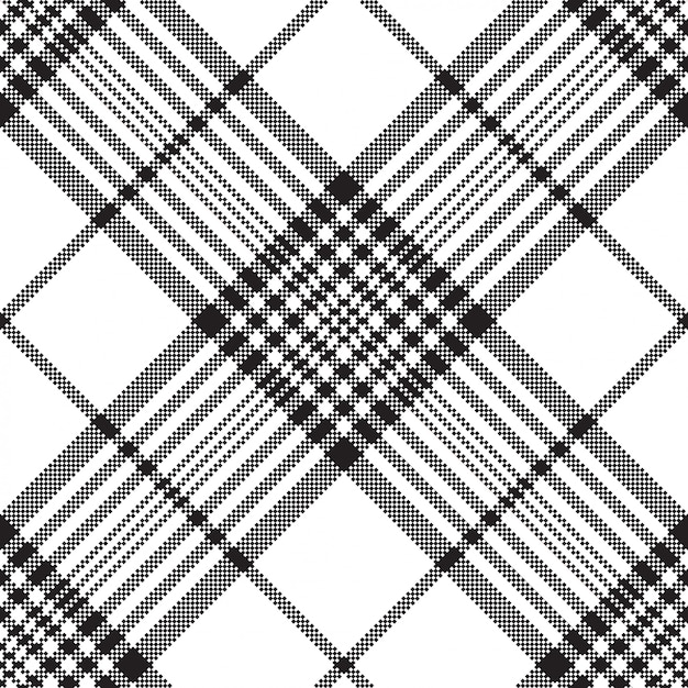 Píxeles blanco y negro cuadros cuadros de patrones sin fisuras
