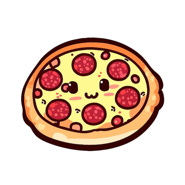 Vector pizza 2d