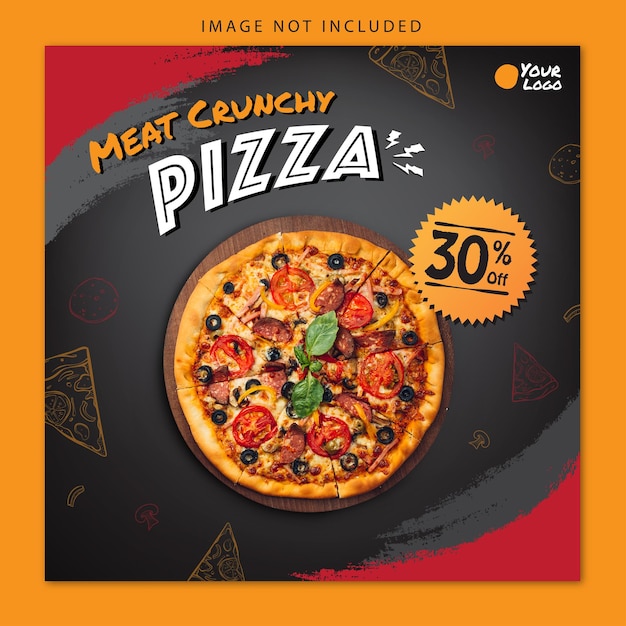 Pizza de banner de redes sociales