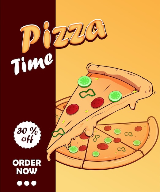 Pizza con buena plantilla