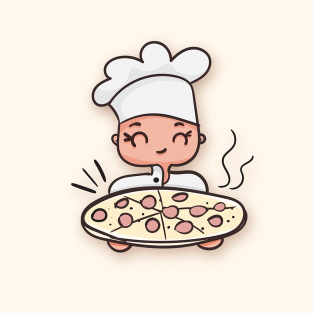 La pizza está hecha.