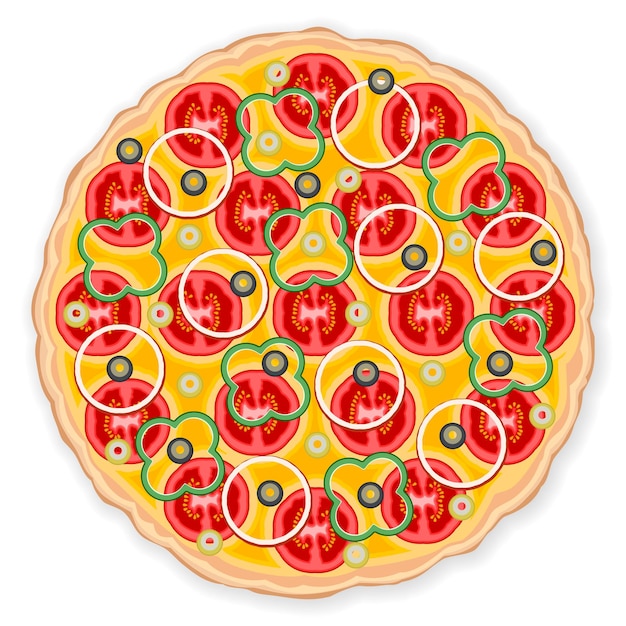 La pizza está hecha.