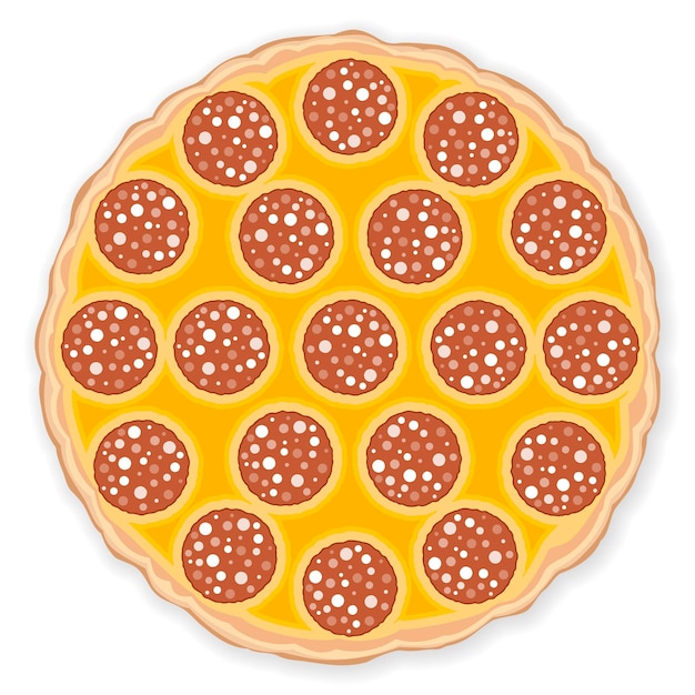 La pizza está hecha.