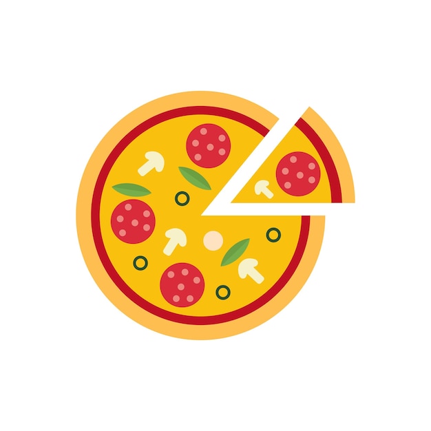 Pizza fresca con tomate
