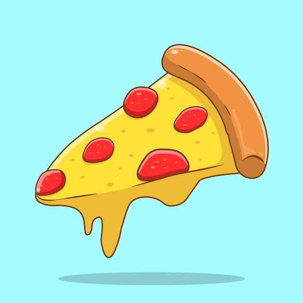 pizza de queso derretido con papperoni