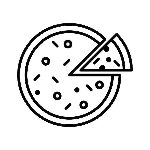 Pizza con una rebanada que falta
