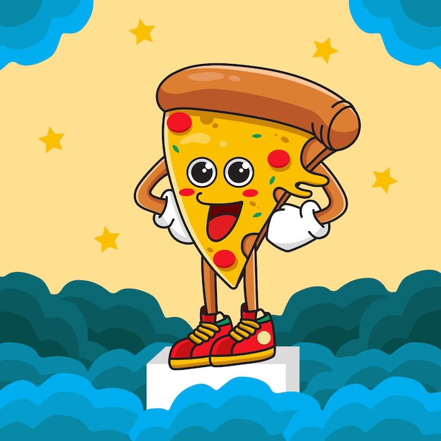 PIZZA SONRIENDO EN EL CIELO