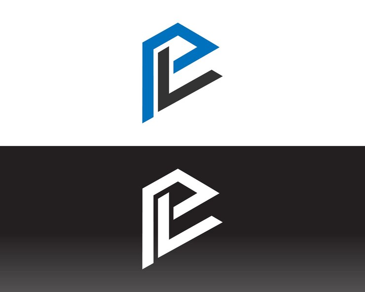 Vector pl letra lp resumen logotipo y patrón vectorial de diseño de íconos
