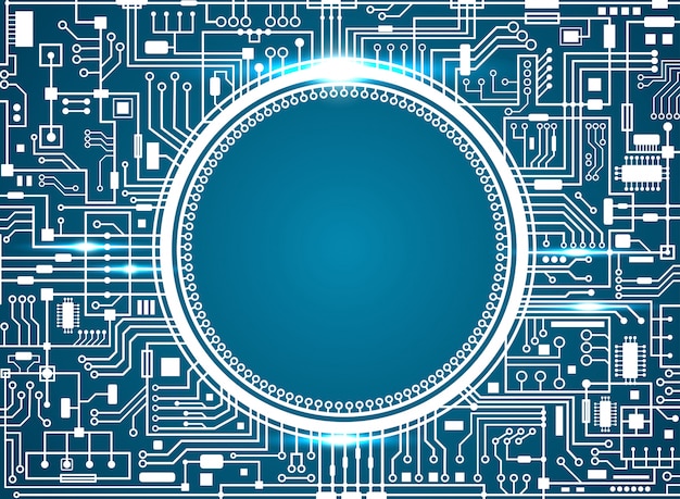 Placa de circuito de computadora.