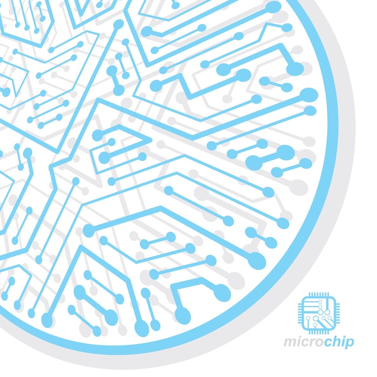 Vector placa de circuito vectorial, abstracción de tecnologías digitales. esquema de microprocesador de computadora, diseño futurista. fondo abstracto de esquema de microprocesador