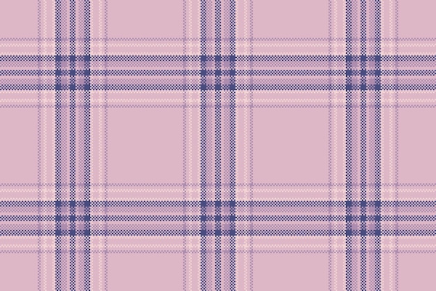 Placa de control de textura de fondo vectorial de tartan con un patrón textil sin costuras en colores claros y pastel