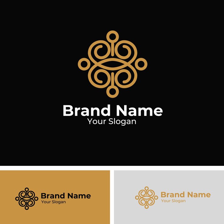 Placa de equipo de logotipo Luxury Abstrac