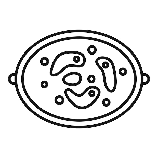 Placa de Petri con una colonia de bacterias bajo el microscopio
