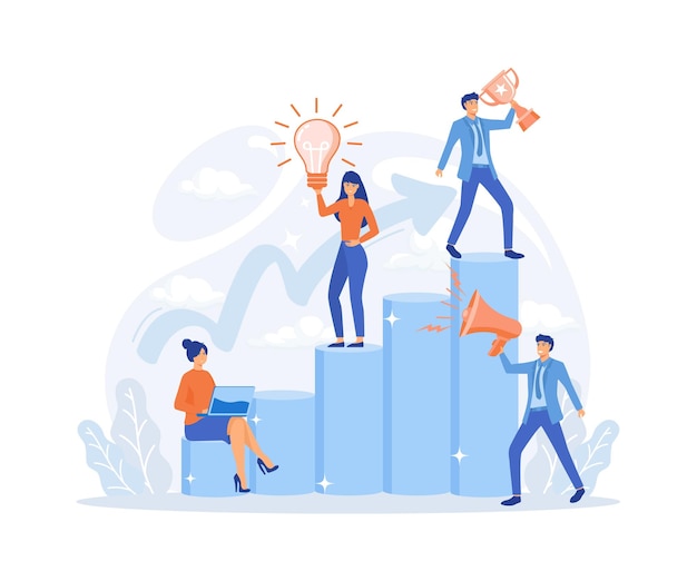 El plan de desarrollo empresarial para mejorar el trabajo en equipo ayuda a aumentar el crecimiento y los logros de los ingresos.