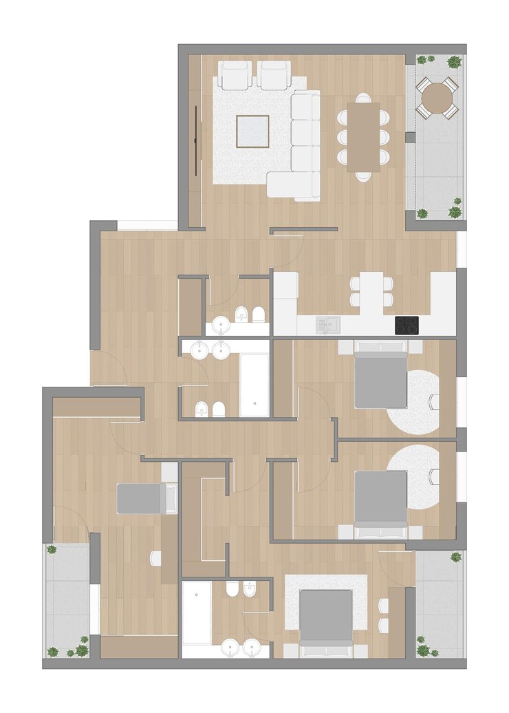 Vector plan de pisos