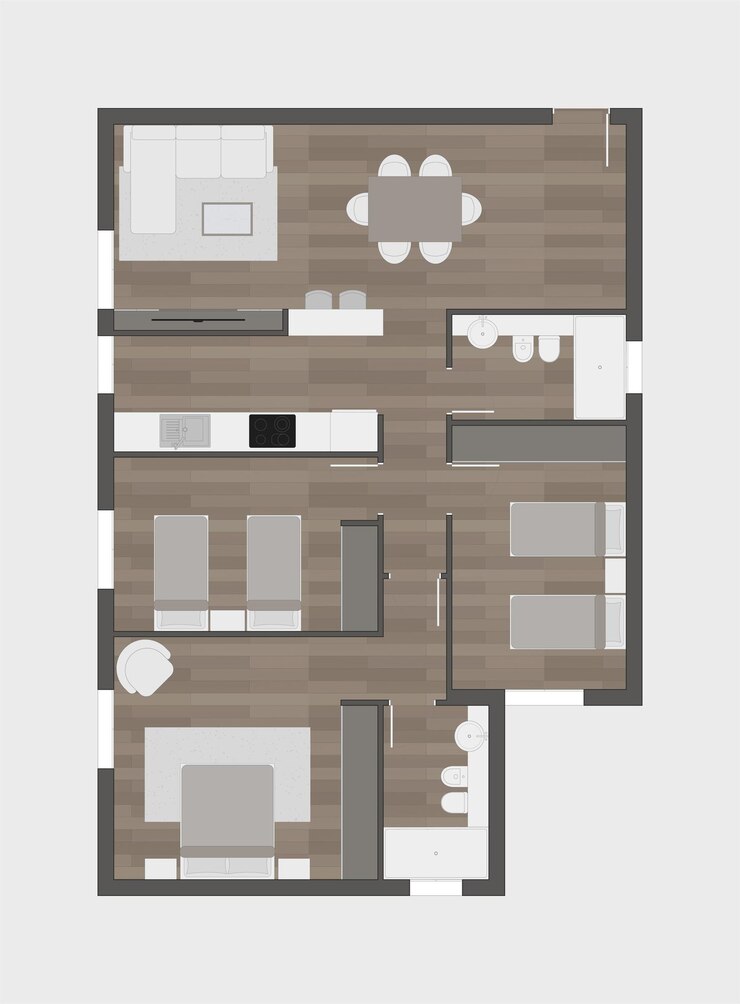 Vector plan de pisos