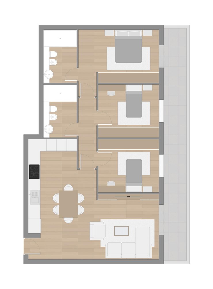 Vector plan de pisos