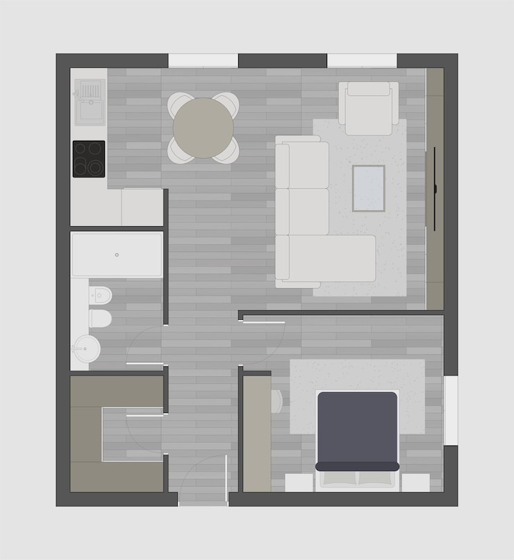 Vector plan de pisos