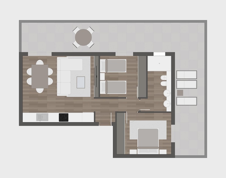 Vector plan de pisos