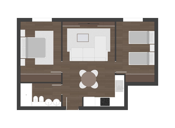 Vector plan de pisos