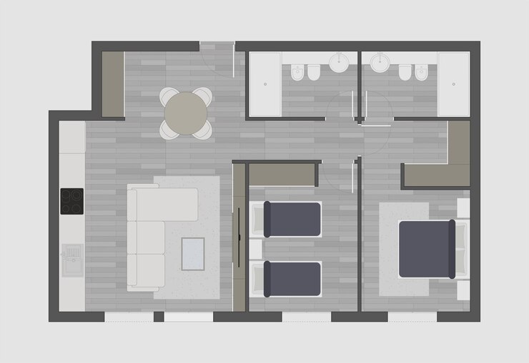 Vector plan de pisos