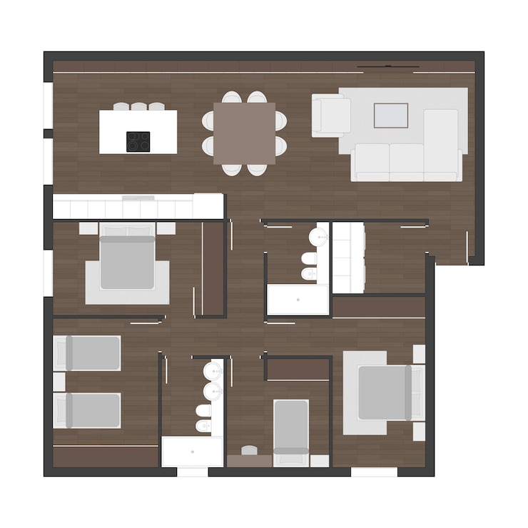 Vector plan de pisos