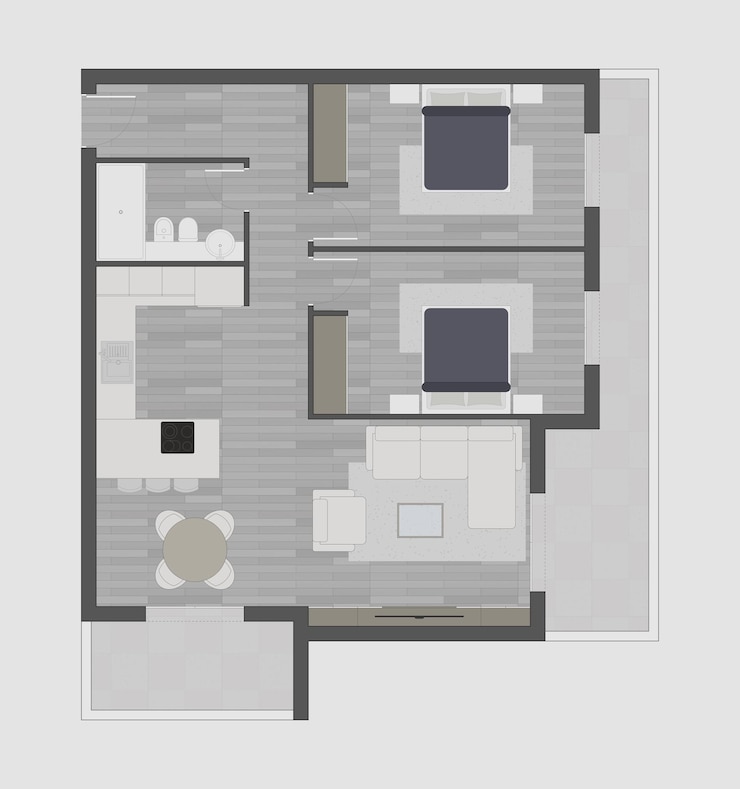 Vector plan de pisos