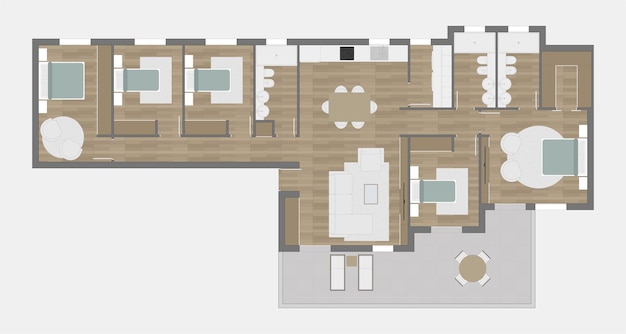 Vector plan de pisos