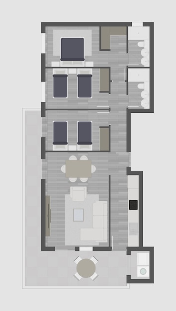 Vector plan de pisos