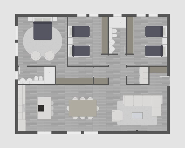Vector plan de pisos