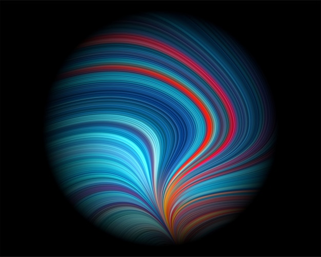 Planeta colorido de fantasía con textura arremolinada