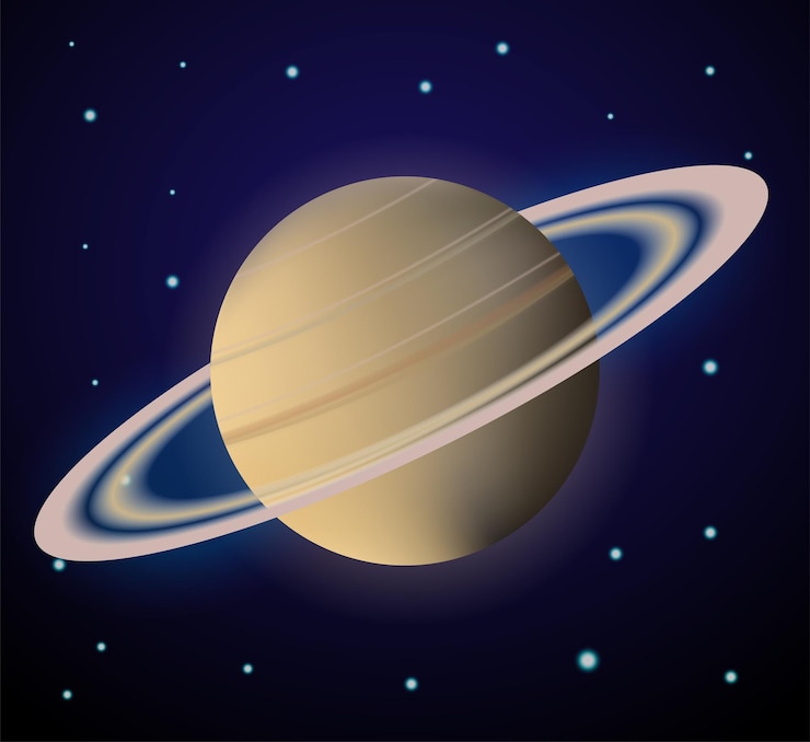Vector planeta saturno