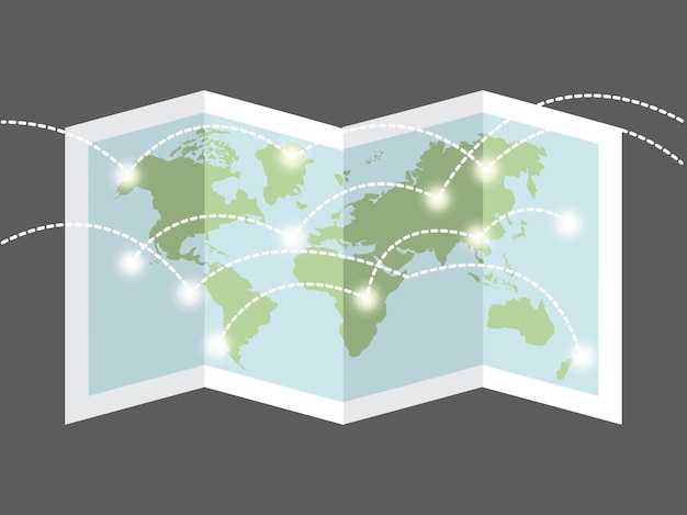 Vector planeta tierra mundial