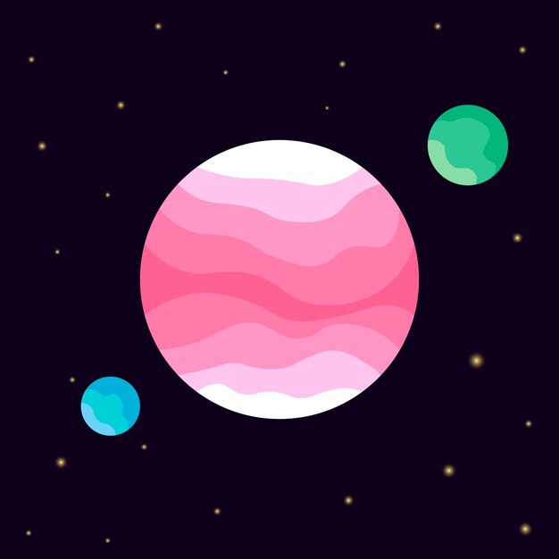 Planetas en el espacio
