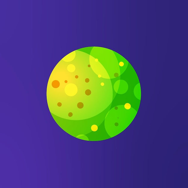 Planetas en la ilustración vectorial espacial