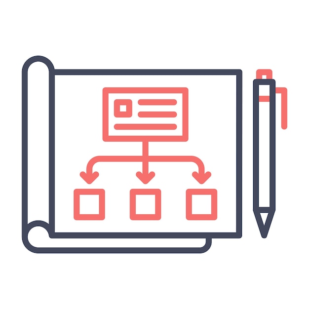 Planificación del estilo de la ilustración vectorial